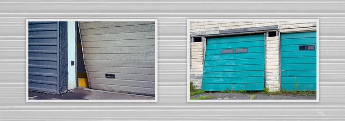 Crooked Aluminum Garage Door Repair in Port Charlotte