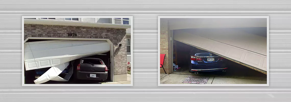 Repair Commercial Garage Door Got Hit By A Car in Port Charlotte