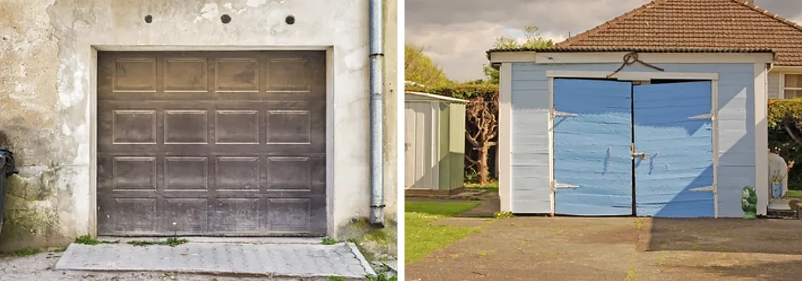 Rotten Steel Garage Door Repair in Port Charlotte, Florida